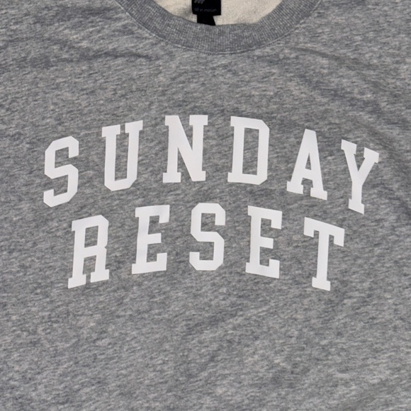 Gray 'Sunday Reset' Sweatshirt XXL - Picture 2 of 3